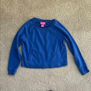 Lilly Pulitzer Girls Long Sleeve Beach Comber Pullover, M 6-7